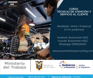 Curso Atencion y Servicio Cliente