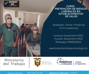 Curso Riesgos Laborales en Establecimientos de Salud