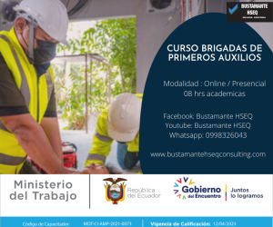 Promo Curso Brigadas Primeros Auxilios