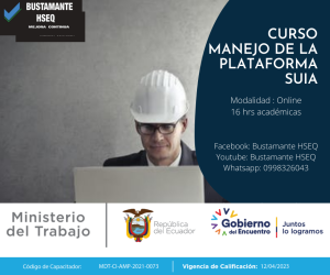 Promo Curso Manejo del SUIA