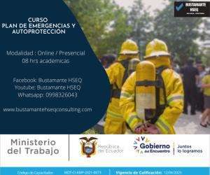 Promo Curso Plan de Emergencias y Autoproteccion